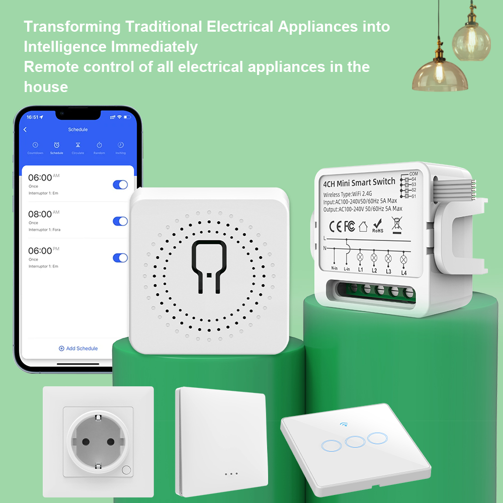 Tuya WiFi Smart Switch 1/2/3/4 - đánh giá và giá Smart Home Matter