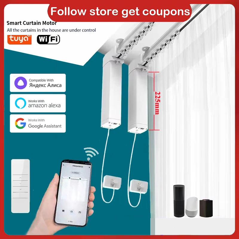 Smart Home Tuya WiFi Curtain M - đánh giá và giá Smart Home Mod