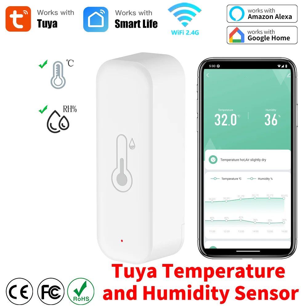 Tuya WiFi Temperature and Humi - đánh giá và giá Smart Home Design