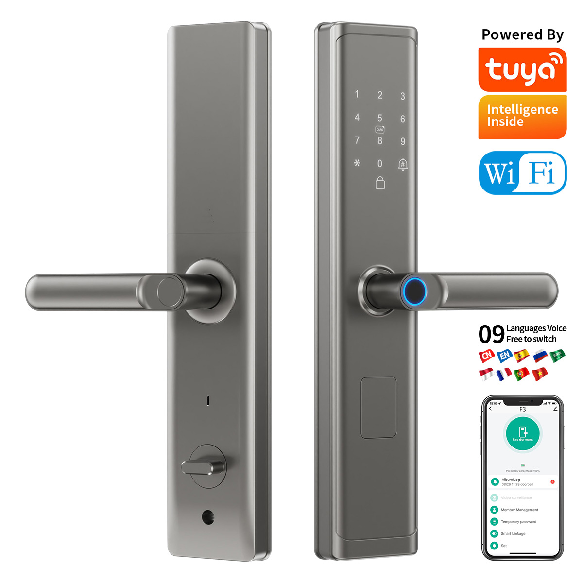 Tuya Wifi TTlock App Fingerpri - đánh giá và giá Smart Home Room