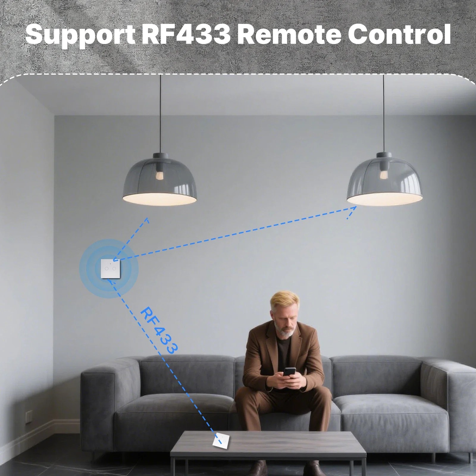 MOES WiFi+RF433 Smart Touch Sw - đánh giá và giá Smart Home Design