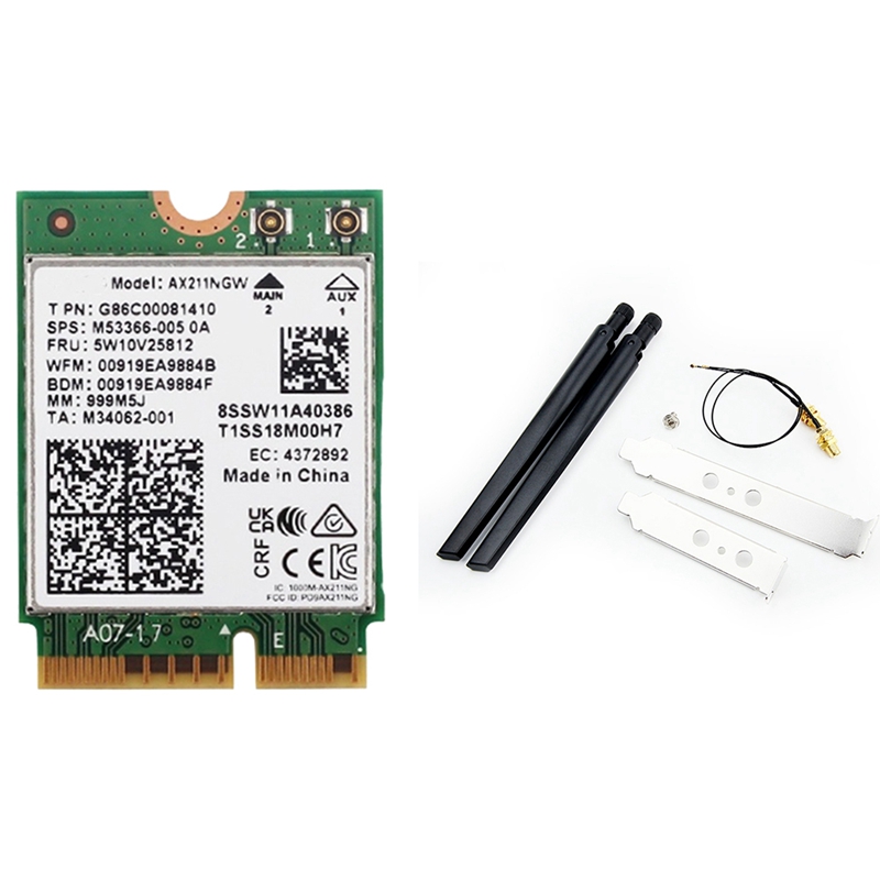 AX211NGW+Dual Antenna WiFi 6E  - đánh giá và giá Smart Home Key