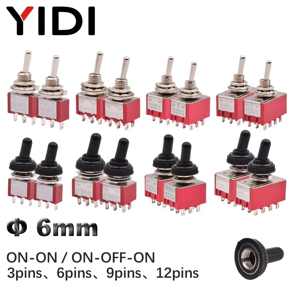 5pcs Red Mini Toggle Switch SP - đánh giá và giá Smart Home Gadgets