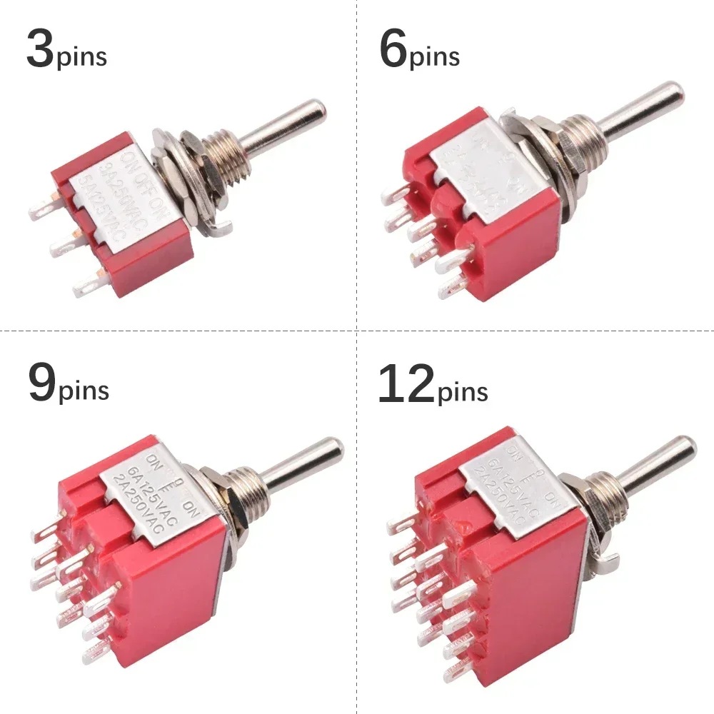 5pcs Red Mini Toggle Switch SP - đánh giá và giá Smart Home Gadgets