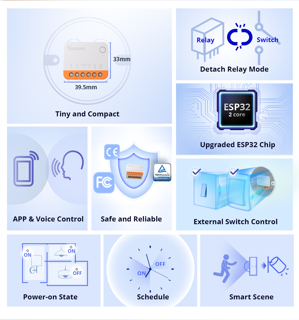 Sonoff Mini R4 Extreme Wifi Sm - đánh giá và giá Smart Home Matter