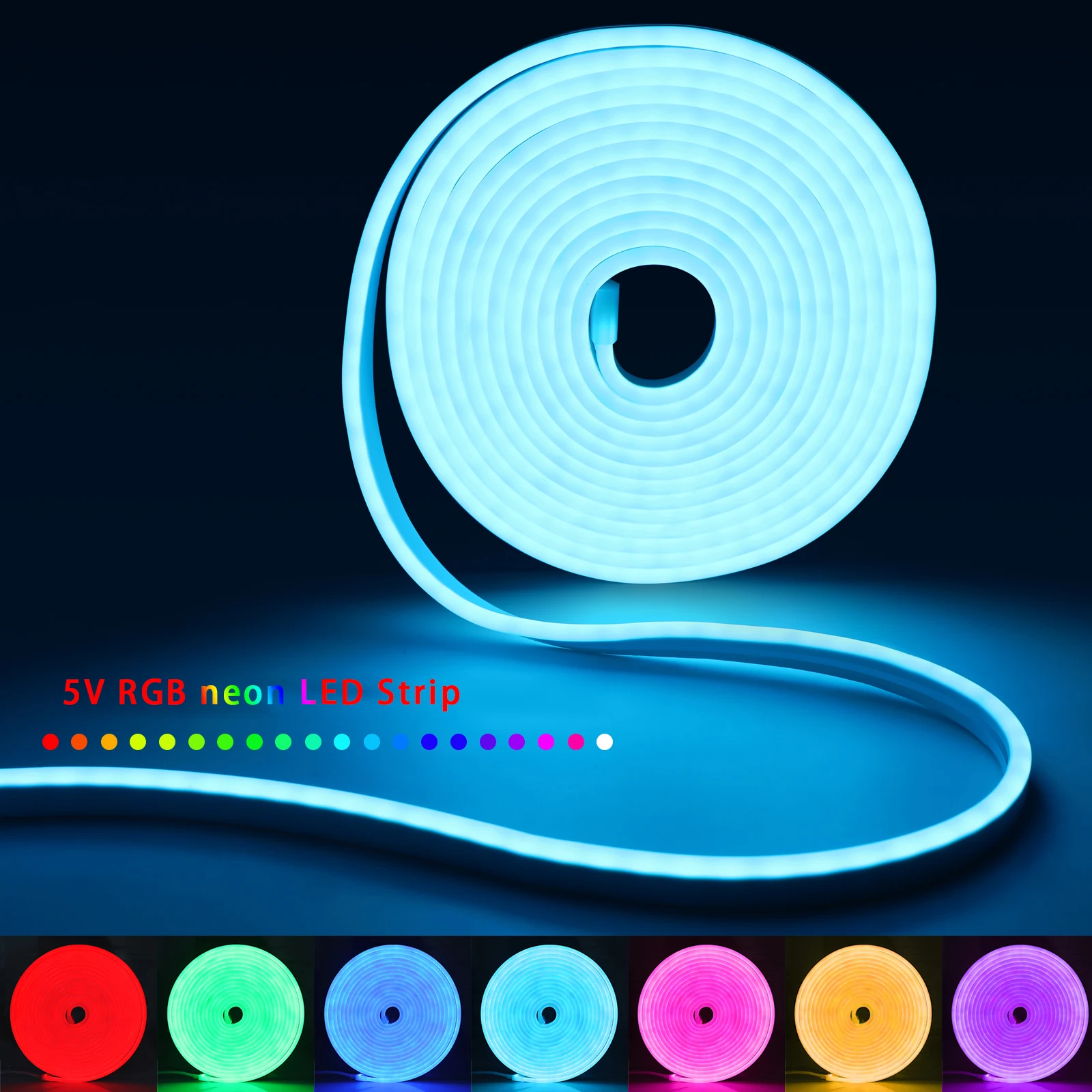1-5m RGB LED Neon Strip Light  - đánh giá và giá Smart Home Room