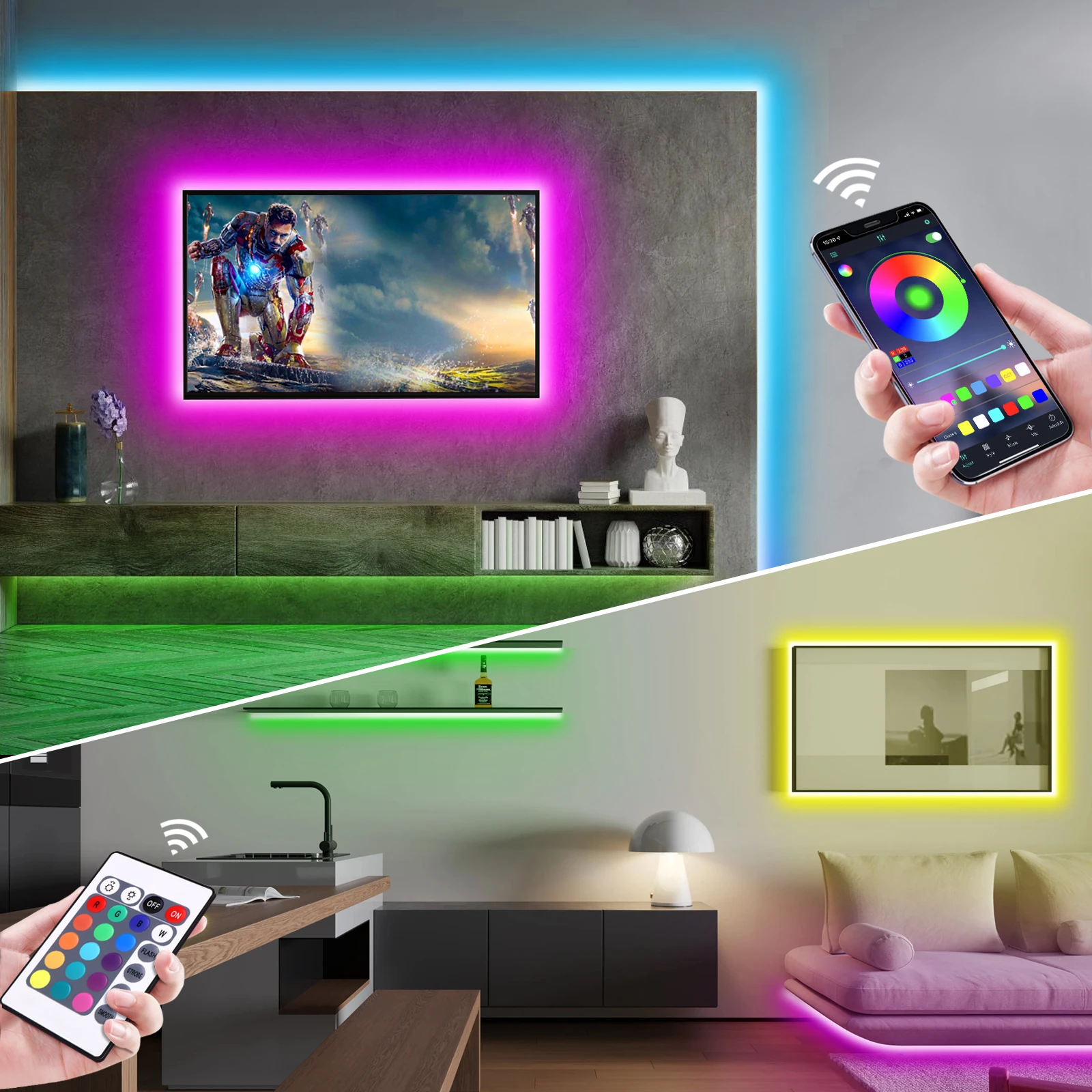 1-5m RGB LED Neon Strip Light  - đánh giá và giá Smart Home Room